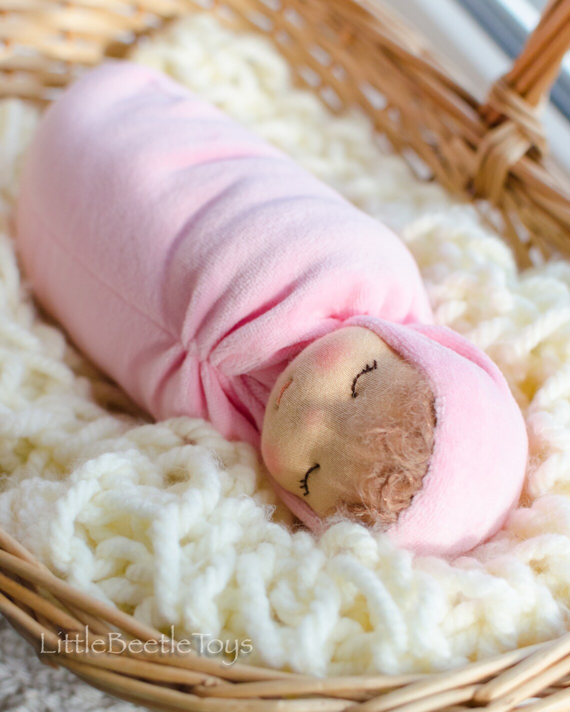 Waldorf Doll for Sleep Sleepy Baby Doll 11 Bedtime Doll Etsy