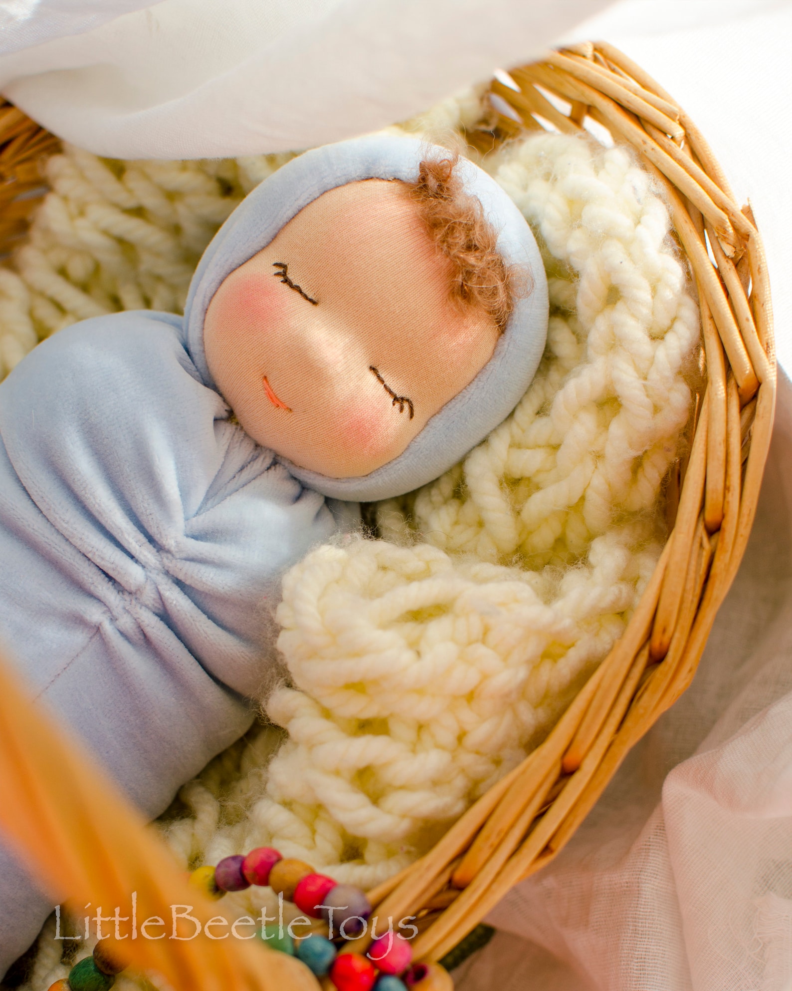 Waldorf Doll for Sleep Baby Doll Boy With Closed Eyes 11 Etsy