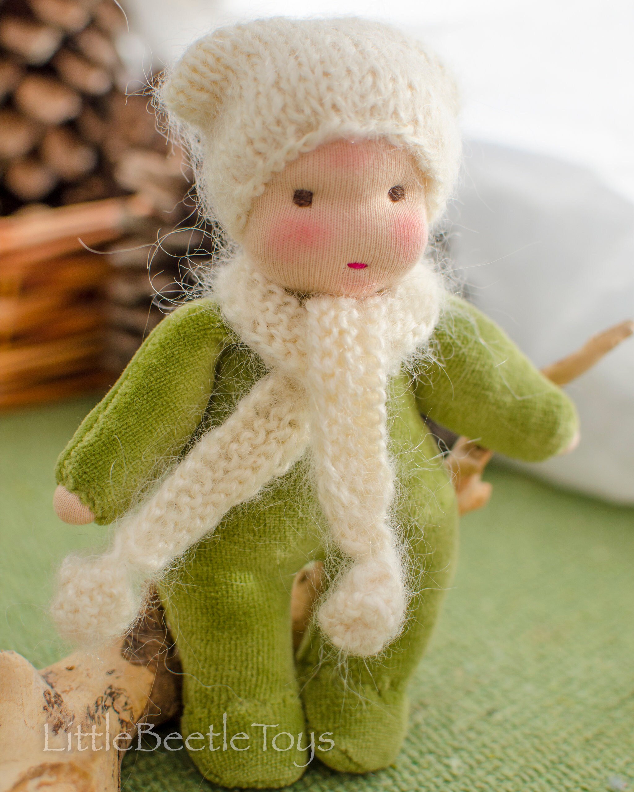 Waldorf Small Doll 65 Inches Pocket Doll for Dollhouse Soft Etsy