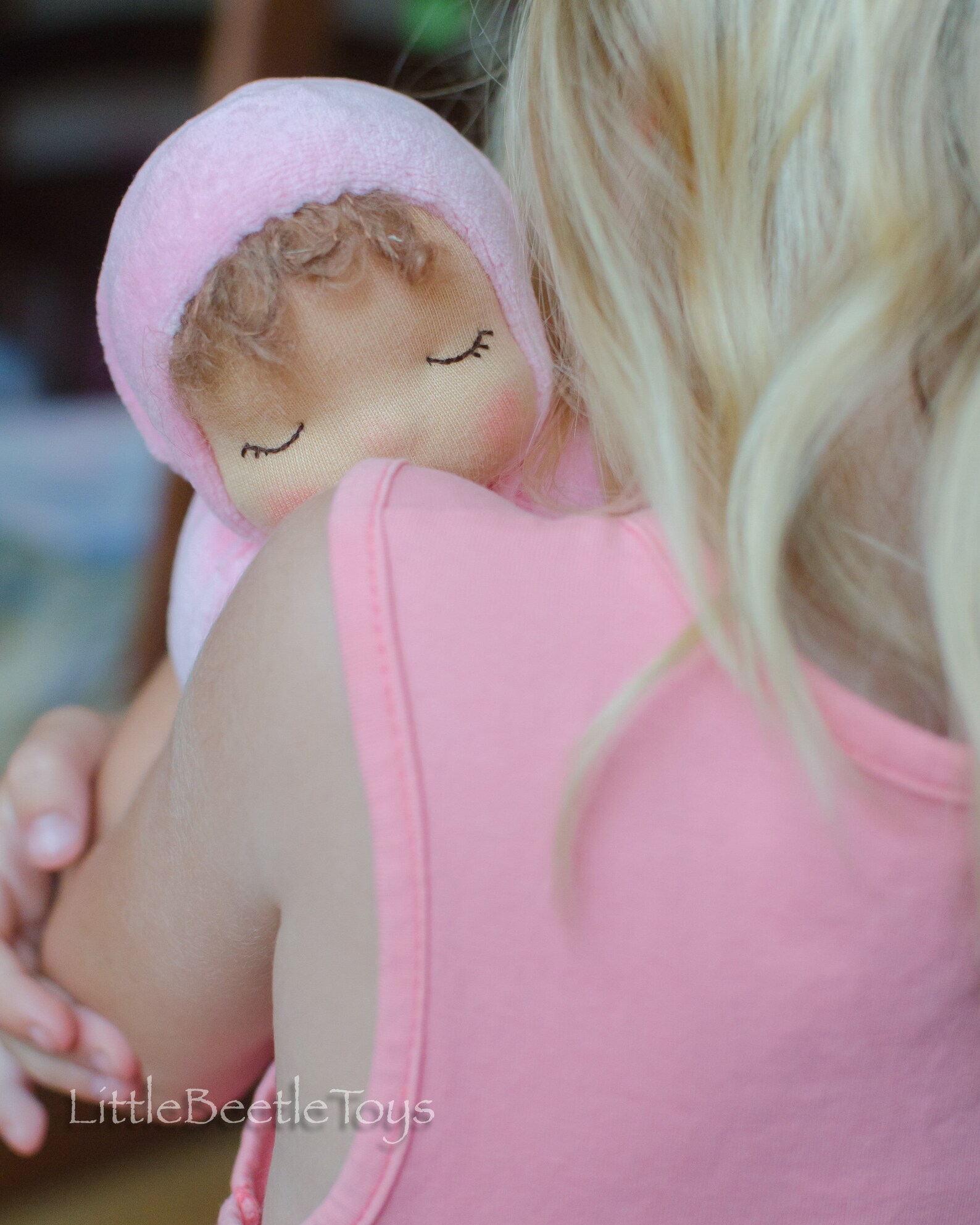 Waldorf Doll for Sleep Sleepy Baby Doll 11 Bedtime Doll Swaddled Waldorf Doll Soft Natural Doll