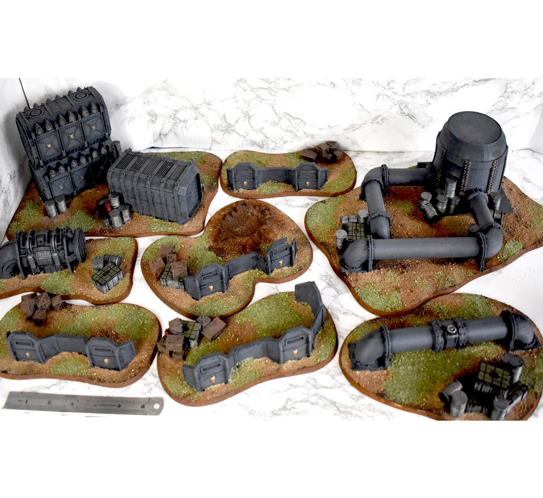 Battlefield Outpost Terrain Set Wargaming Scenery / Star Wars / Sci-Fi ...