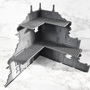 Manufactorum Ruins Wargaming Terrain - Gothic Scenery Sci-Fi Wargaming 3D Printed Models
