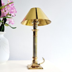 STILVOLLE Messing Tischleuchte vintage Lampe mid century     Schreibtischlampe Deko Lampe Seltenheit made in Germany