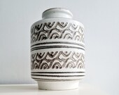 CARSTENS TÖNNIESHOF Vase 1264 25 vintage Fat Lava Keramik german Pottery weiß beige braun Deko made in W. Germany