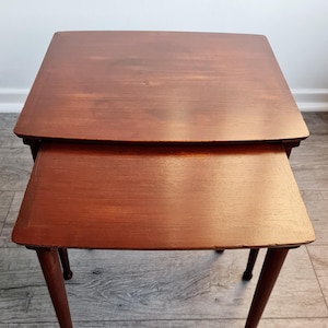 Teak 2er-Set Satztische mid century 60er 70er Beistelltische made in Denmark