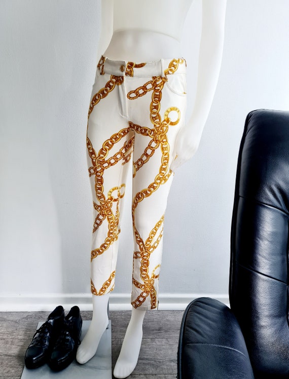 CELINE PARIS Pants by Michael Kors Chain Logo Design Spring - Etsy Israel