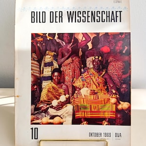 Bild Der Wissenschaft Magazine - Asante Gold Weights, Ghana - 1969 German Edition