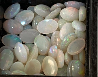 6 x 4mm, Australian Mult Opal Oval Cabochon