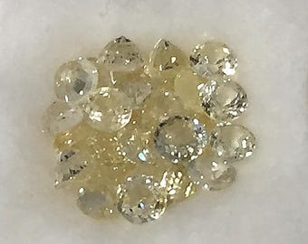 3.25 mm, Ceylon Lite Yellow Sapphire-round
