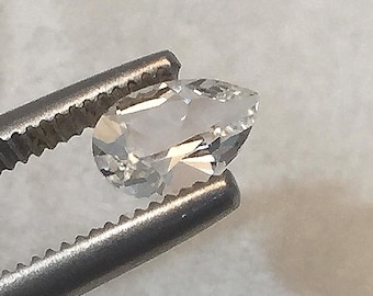 6 x 4mm,Colorless White Topaz-pear