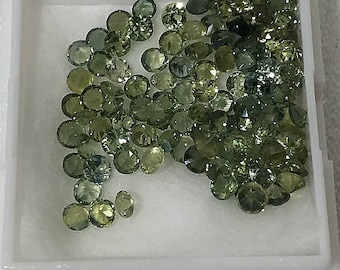 2.5 mm,   Pr. Of Thia Green Sapphire Round