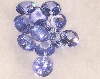 3.5 mm,Thai Blue Sapphire-Round Diamond