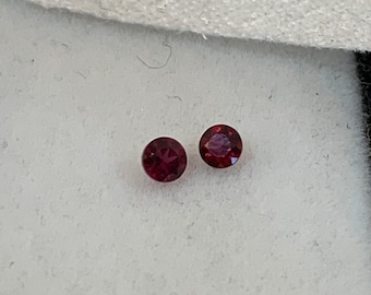 2.5 mm, Pr. Of Red Garnet round