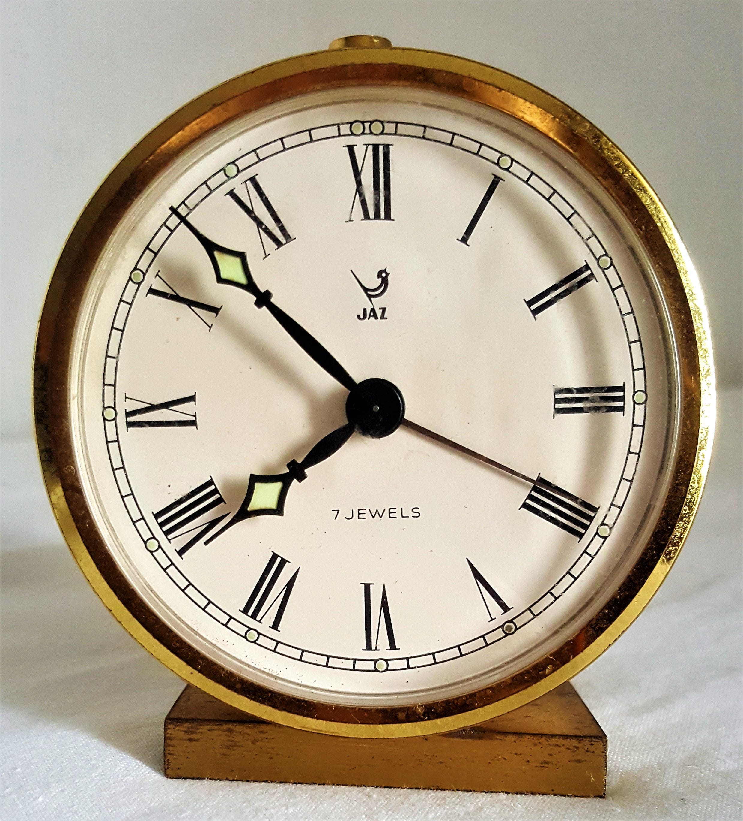 Vintage Alarm Clock Jaz 7Jewels