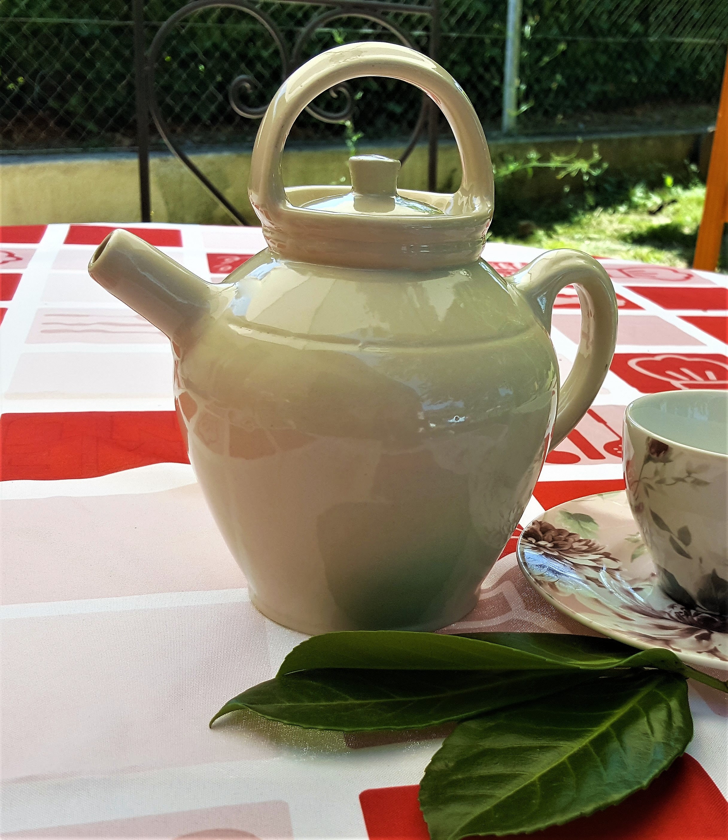 Vintage Ceramic Teapot Of Digoin France From 1800S