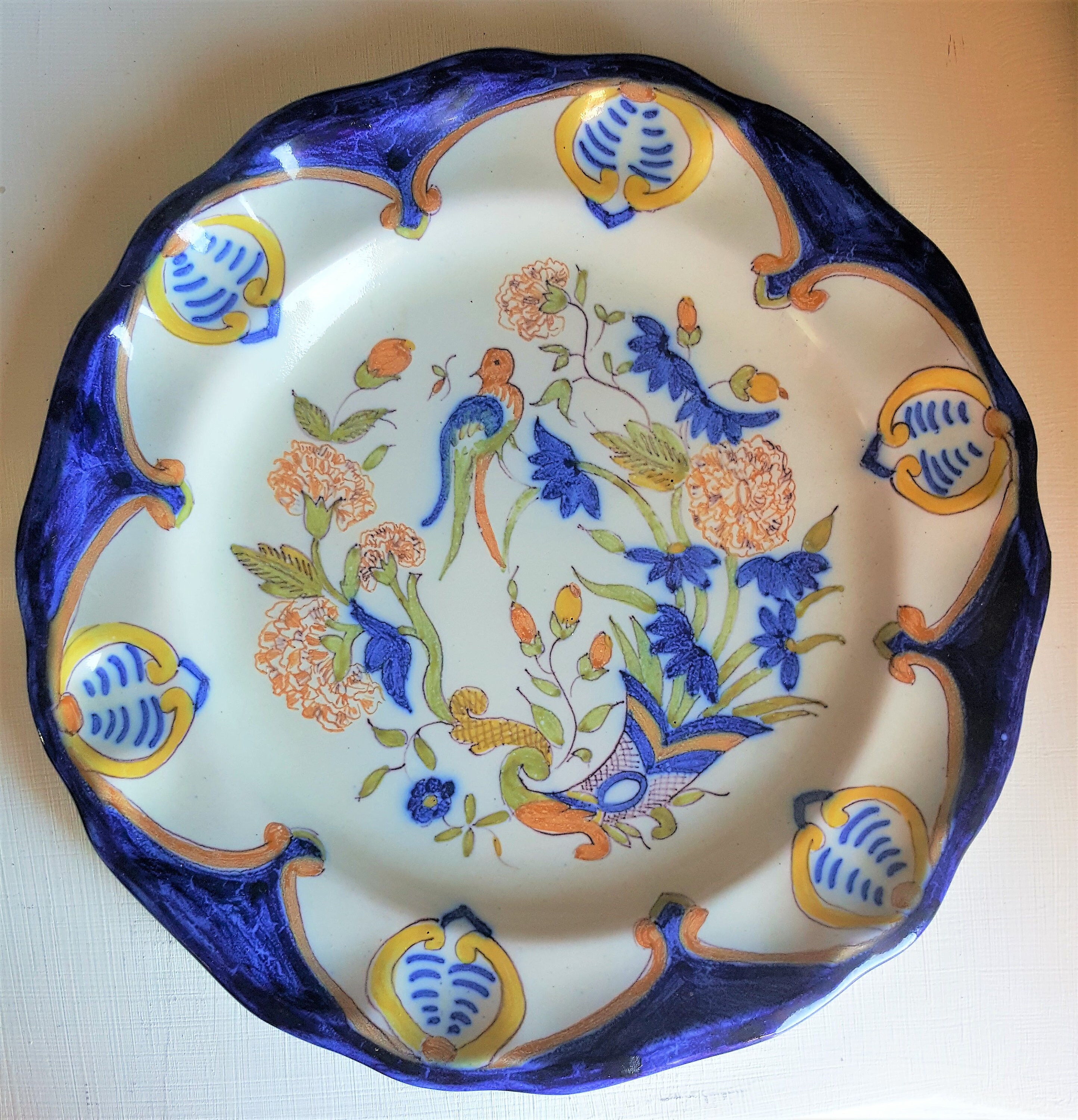 R.b Martres Decorative Plate/Hand Painted Ceramic Plate