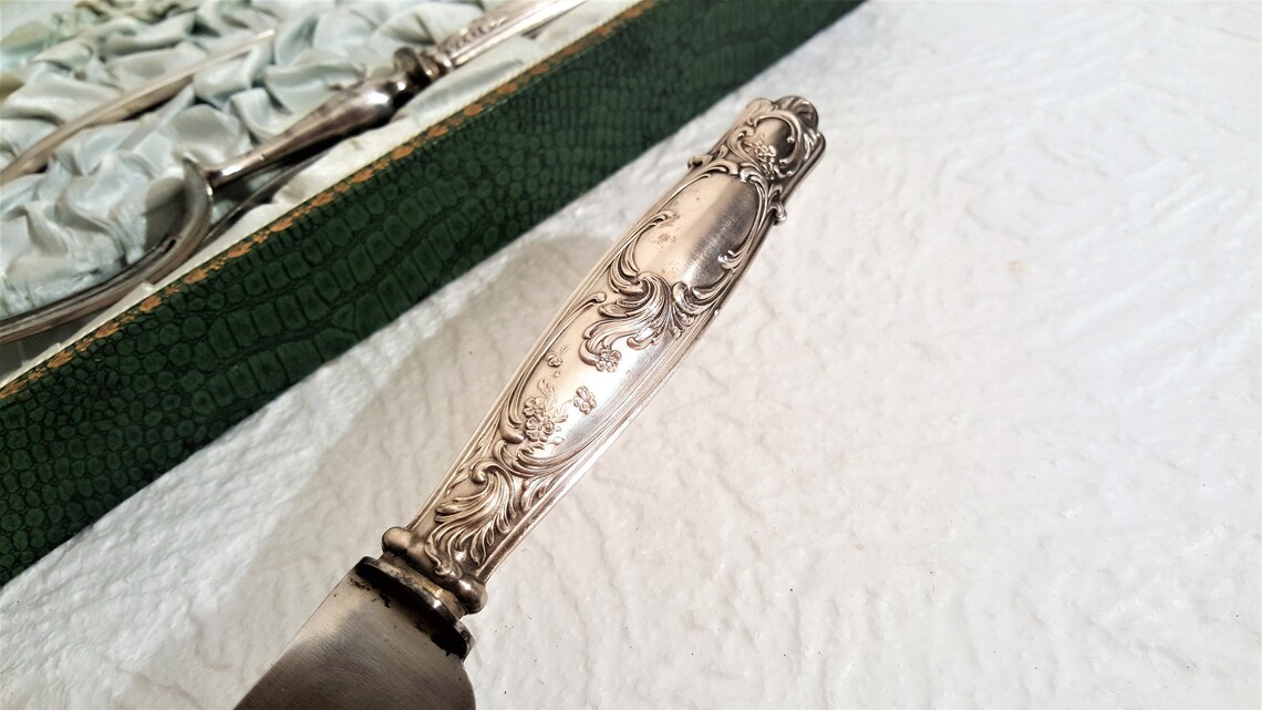 French Antique Silver Ladle Knife and Fork / French Antique Etsy