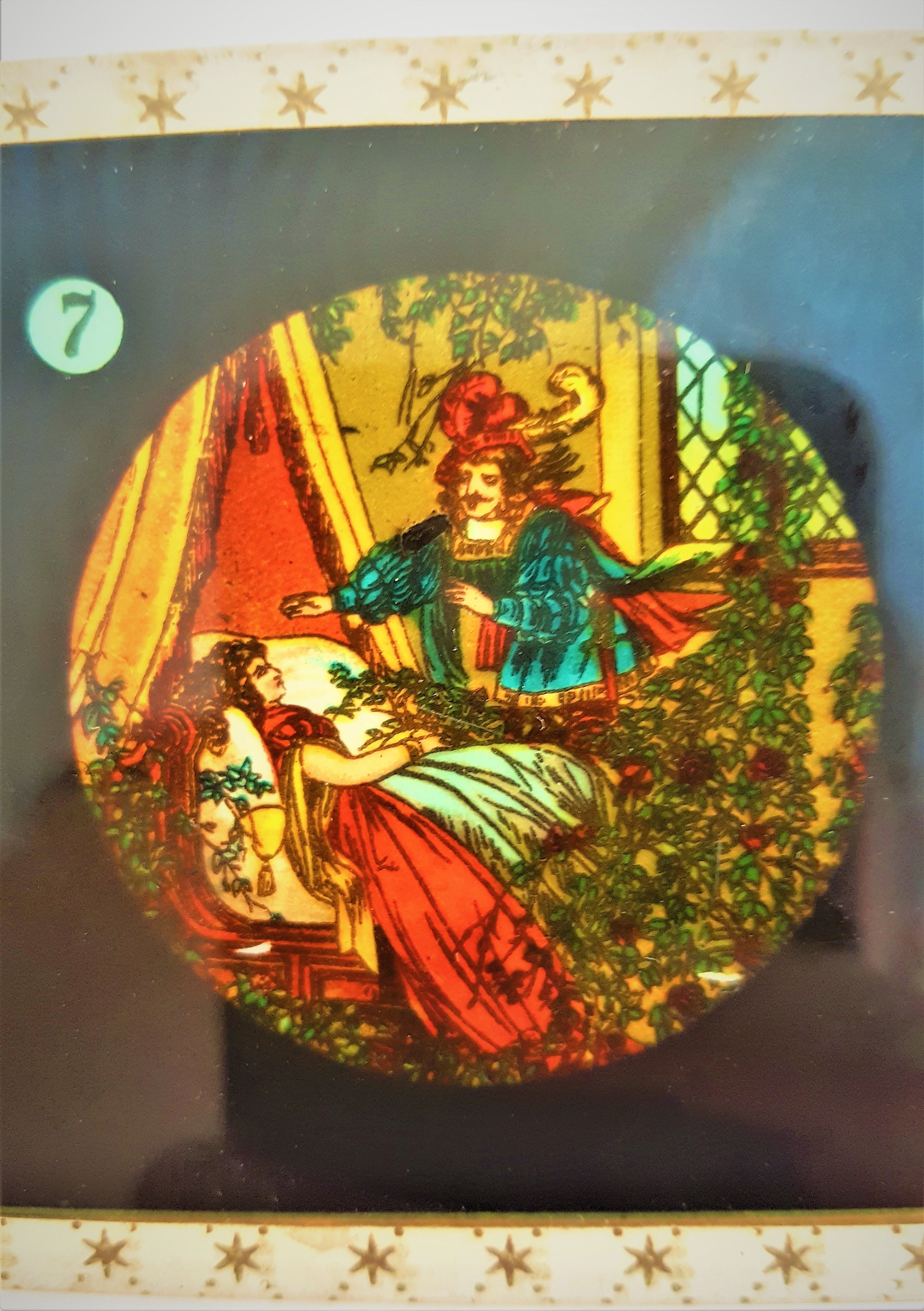 Diapositivas de linterna / francés antiguo linterna multicolor - Etsy España