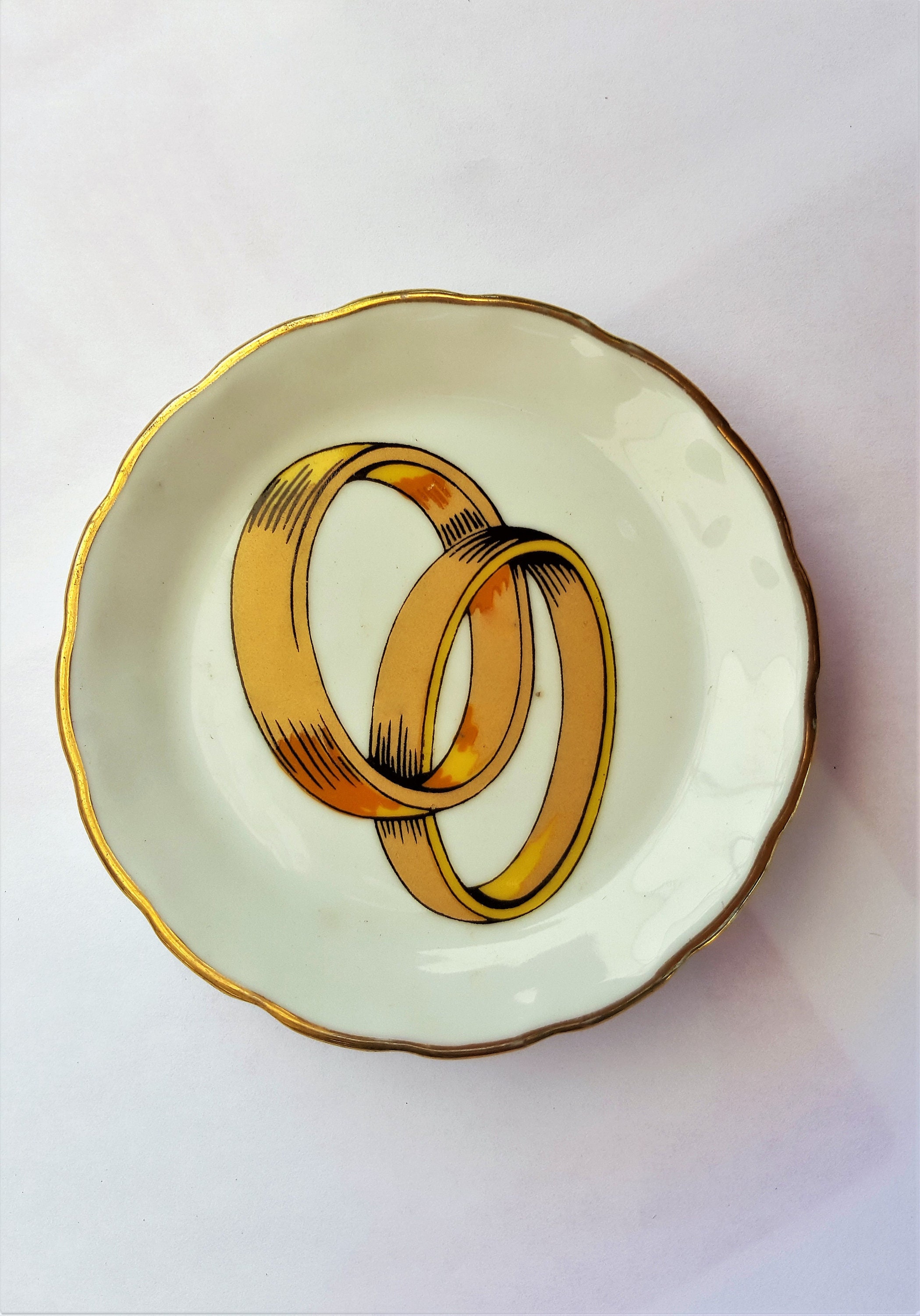 Wedding Plate/engagement Plate/genuine Porcelain Prestige France Etsy
