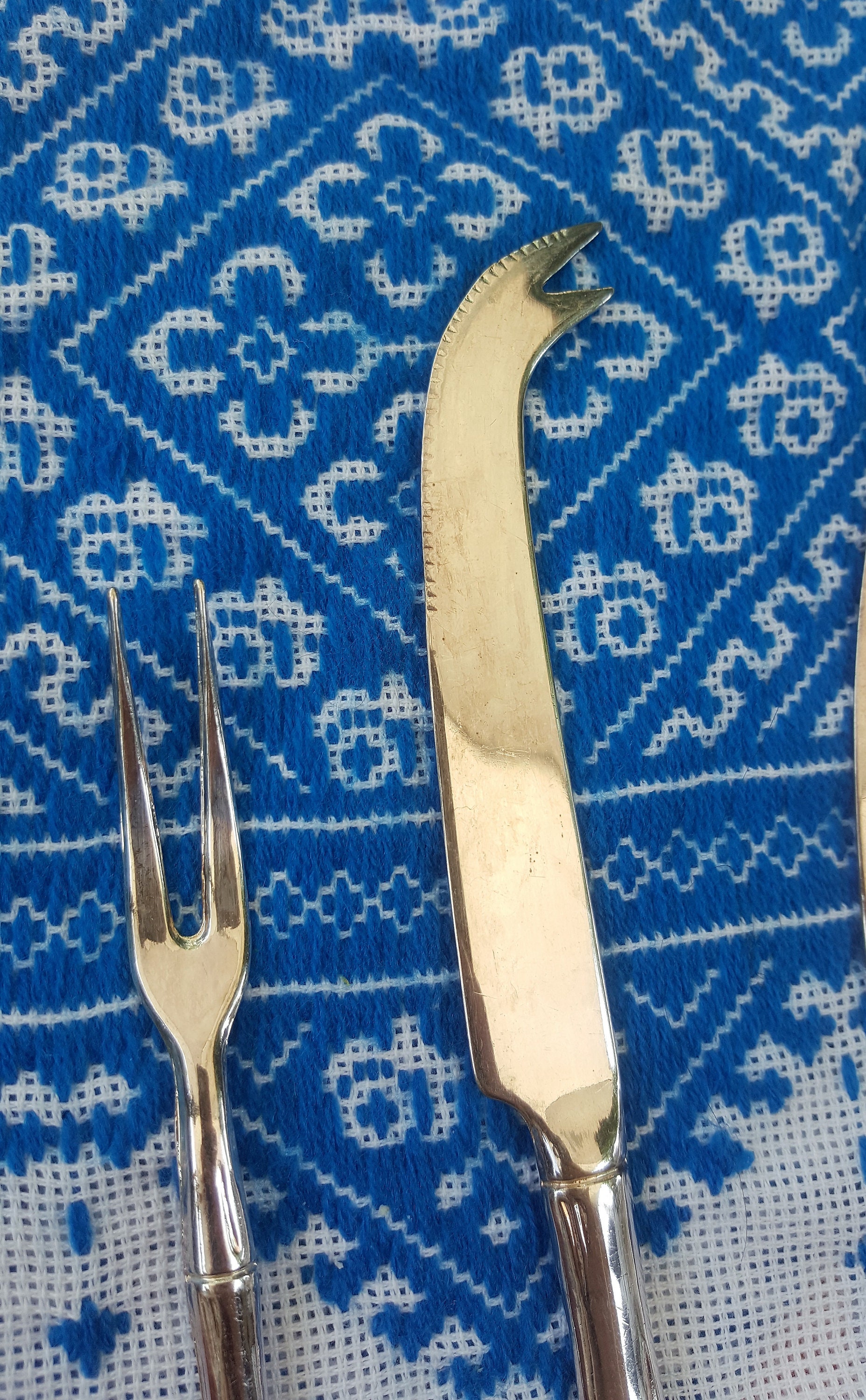 Hors D'oeuvre Server / Set of 3 Vintage Metal Aperitif Etsy