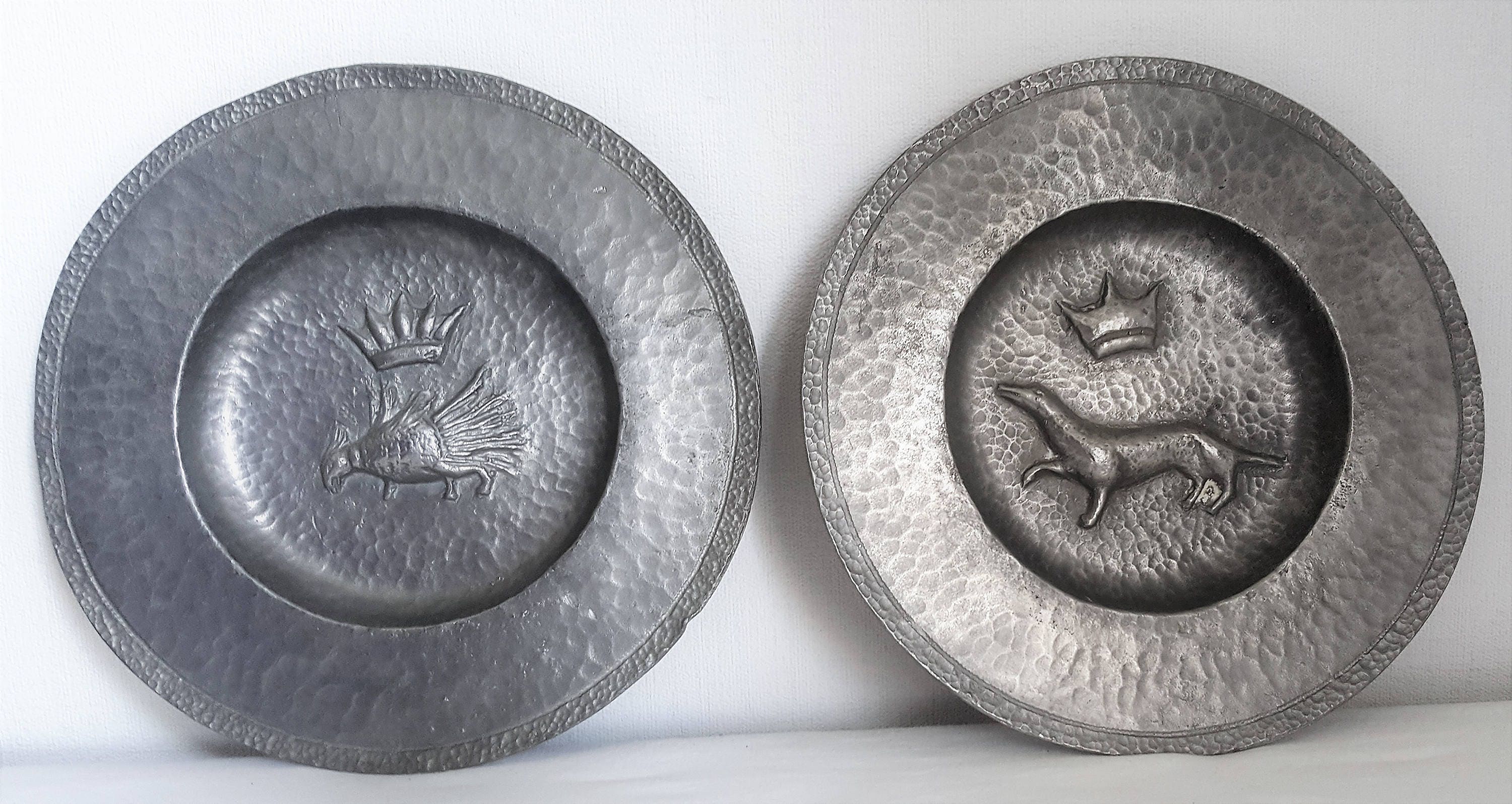Two Relief Tray - Vintage Wall Hanging