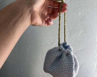 Crochet Dice Bag Handmade Dungeons and Dragons Themed Coin Purse Renaissance Fair Bag