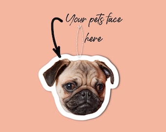 Custom Dog Car Air Freshener – Personalized Pet Photo Gift, Cute Dog Lover Car Accessory, Scented Air Freshie for Car or Home, Dog Freshener