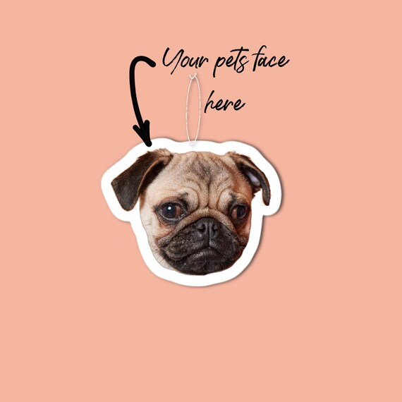 Custom Dog Car Air Freshener – Personalized Pet Photo Gift, Cute Dog Lover Car Accessory, Scented Air Freshie for Car or Home, Dog Freshener