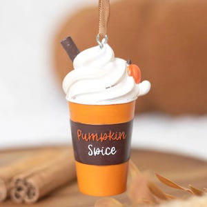 Pumpkin Spice Latte Hanging Ornament || Pumpkin Spice Season || Home Decor || Coffee Lover