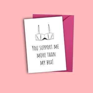 Carte d'ami solidaire || Carte Humour féminin || Carte de soutien affectif || Carte de remerciements || Carte Galentines || Carte Meilleur ami