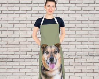 Personalized Pet Apron with Your Dog or Cat’s Photo – Custom Gift for Pet Owners & Animal Lovers