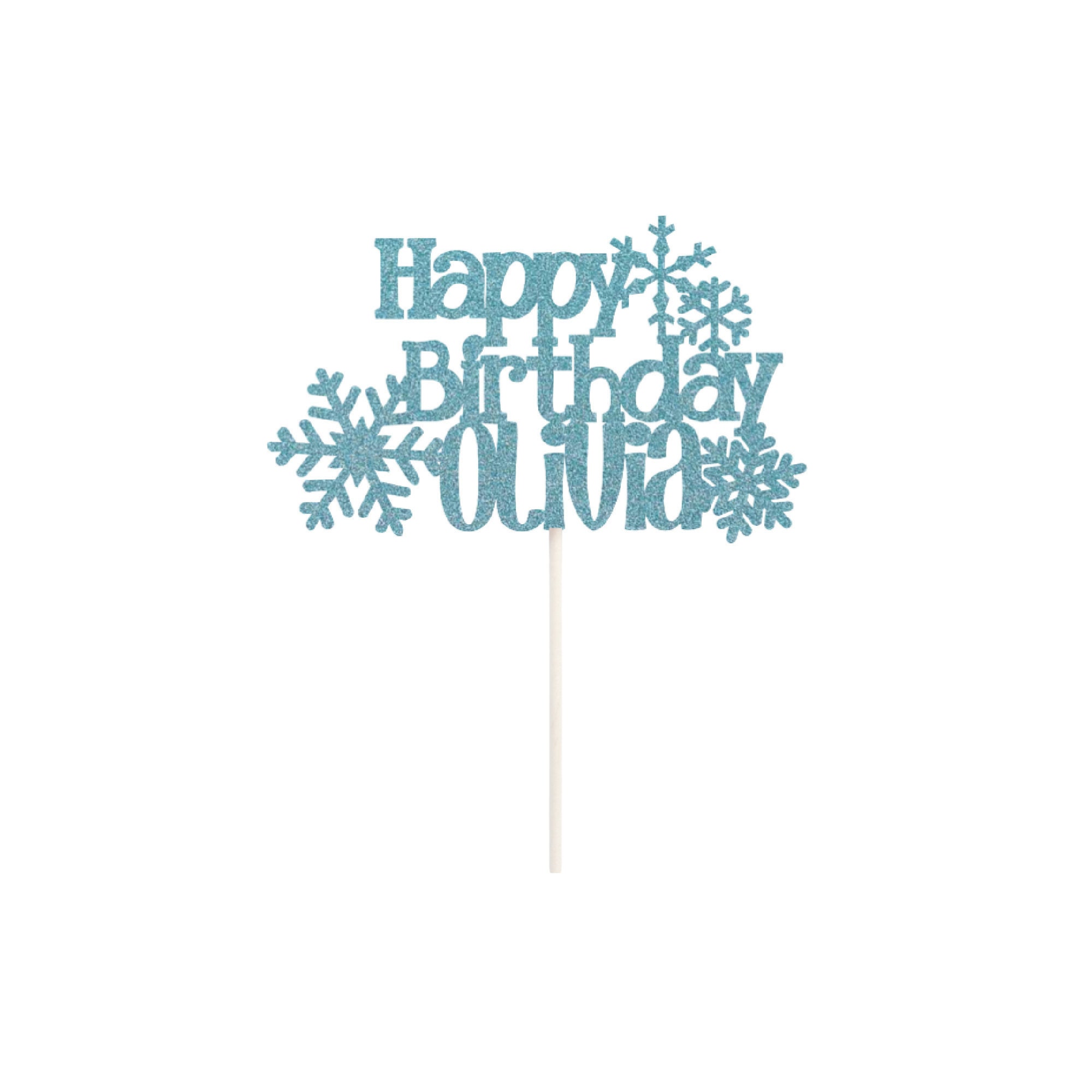 Download Personalised Snowflake Cake Topper