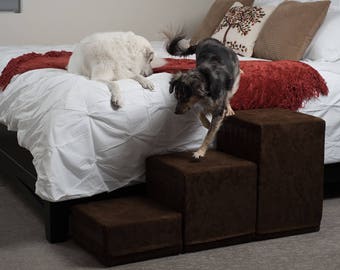 Tall 21" Pet Stairs for Beds and Couches - Made In USA