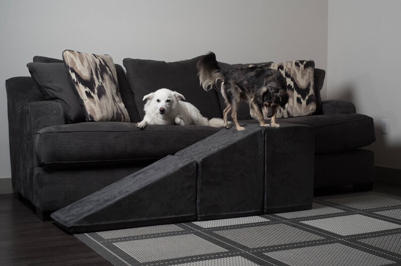 Tall Pet Ramp with Landing for Beds and Couches Made in USA Etsy