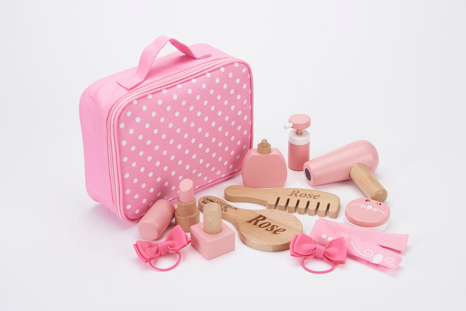 Personalised Kids Pink Vanity Case Wooden Beauty and Etsy UK
