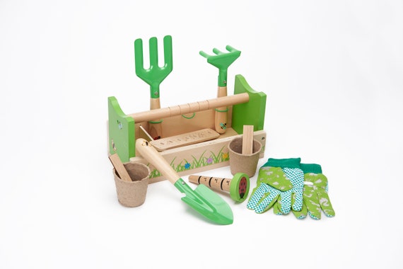 Personalised childrens store gardening set