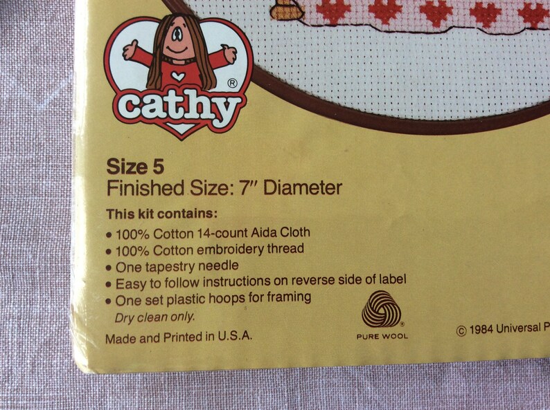 WonderArt \u201cCathy\u201d cross stitch hoop kit No 5085