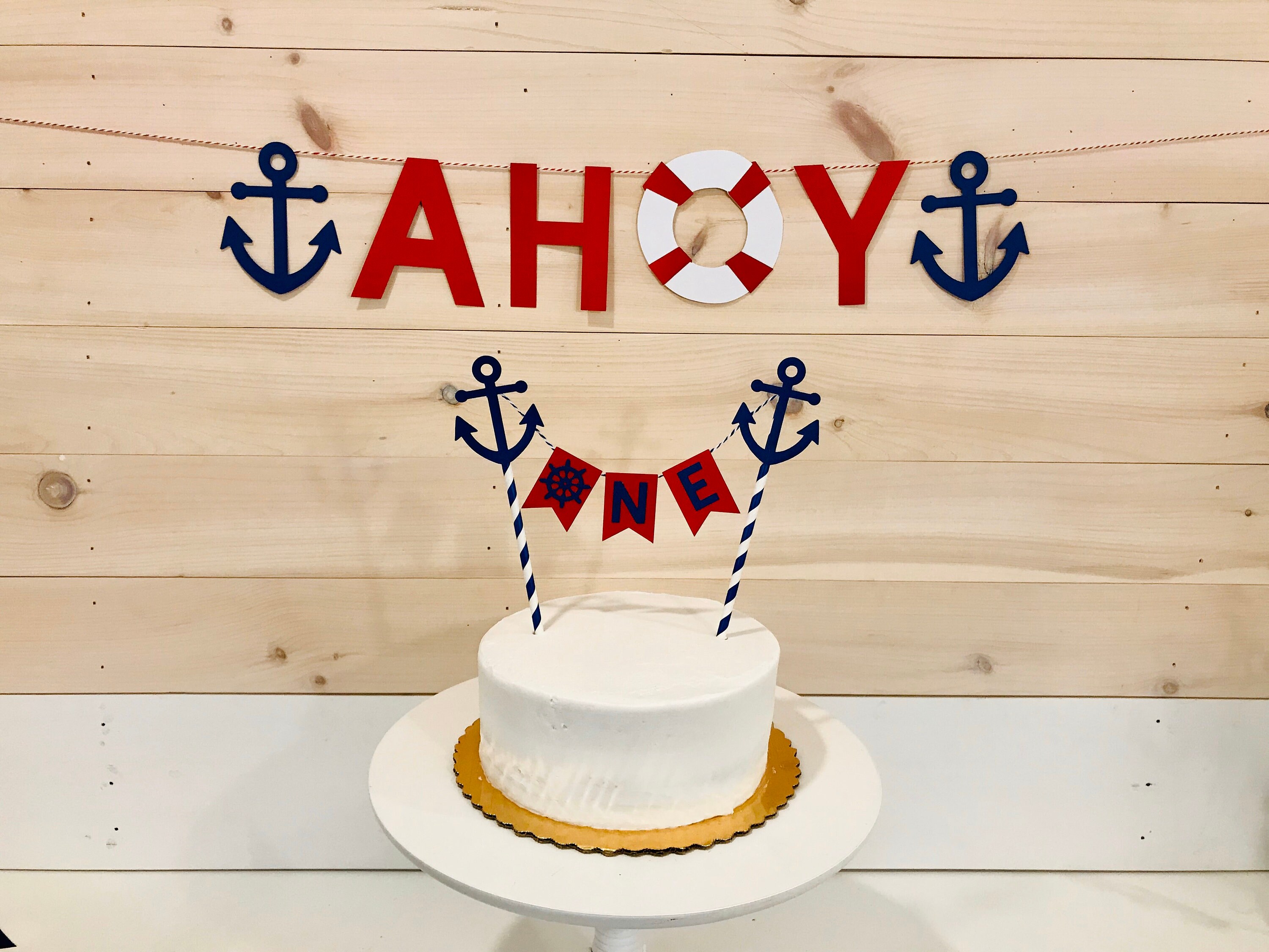 Ahoy Banner Ahoy and Anchor Banner Ahoy Sign | Etsy