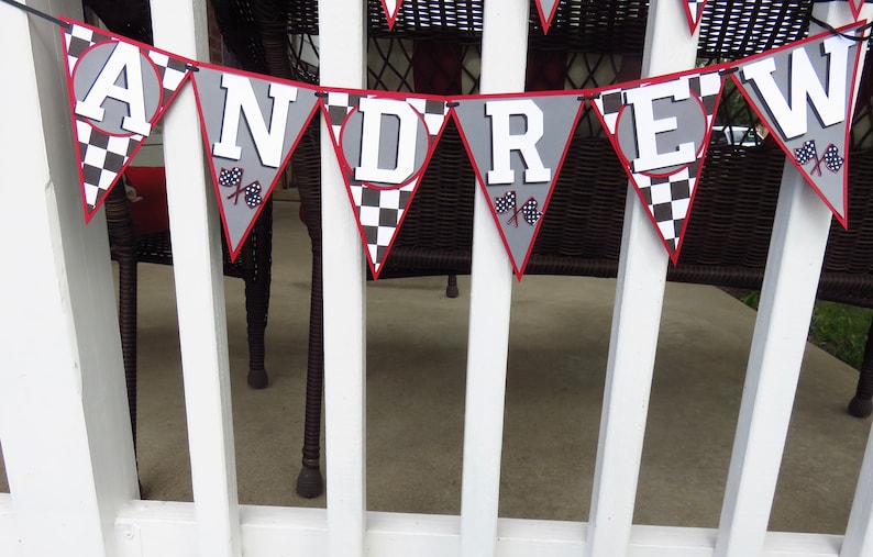 Car Birthday Banner Custom Race car Birthday Banner Red Race Car Banner Race Car Birthday Banner Custom Race Car Banner