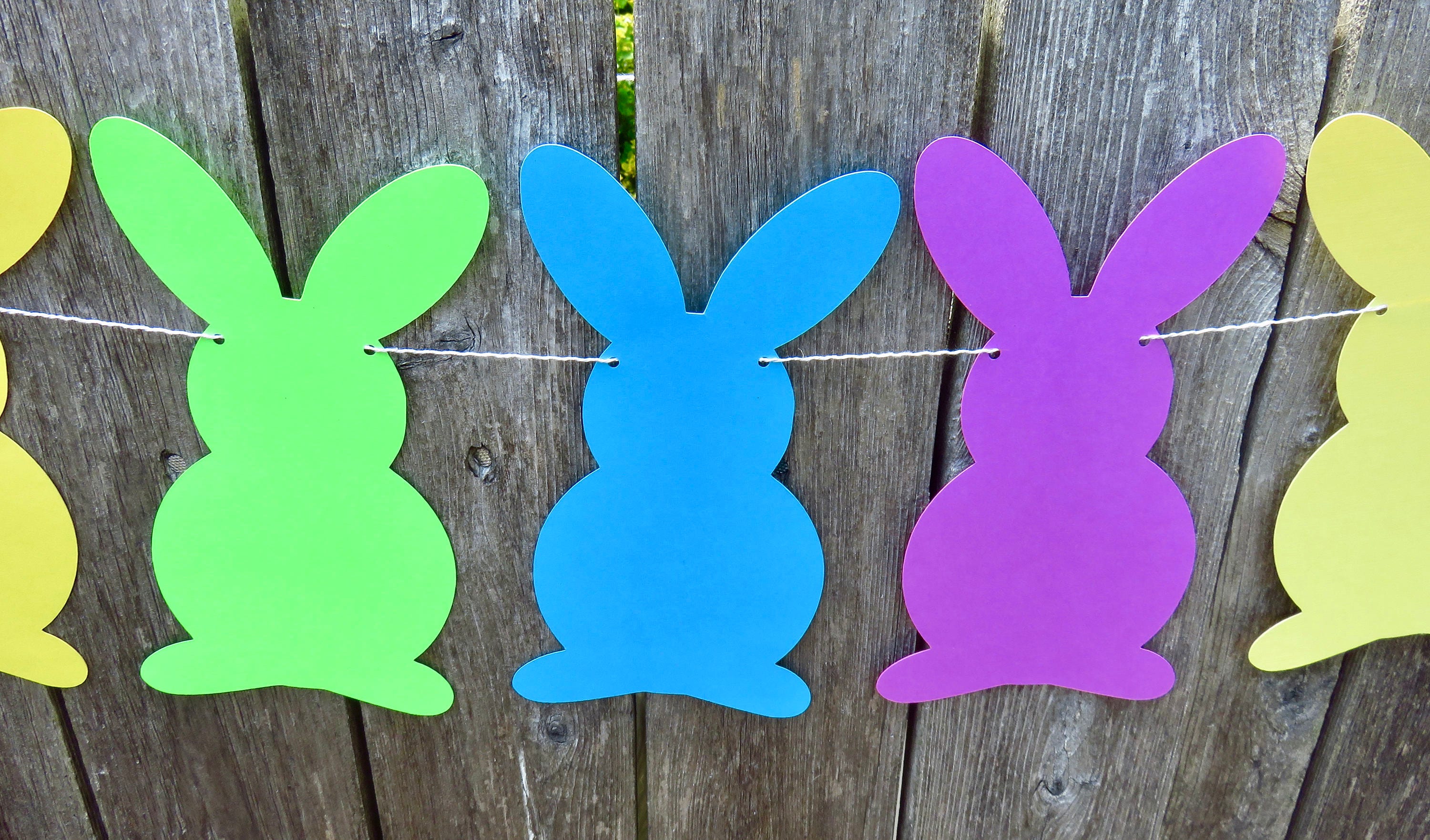 Bunny Garland Bunny banner First Birthday Rabbit Banner Etsy