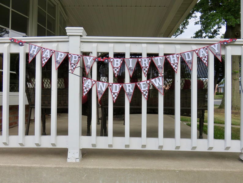 Car Birthday Banner Custom Race car Birthday Banner Red Race Car Banner Race Car Birthday Banner Custom Race Car Banner