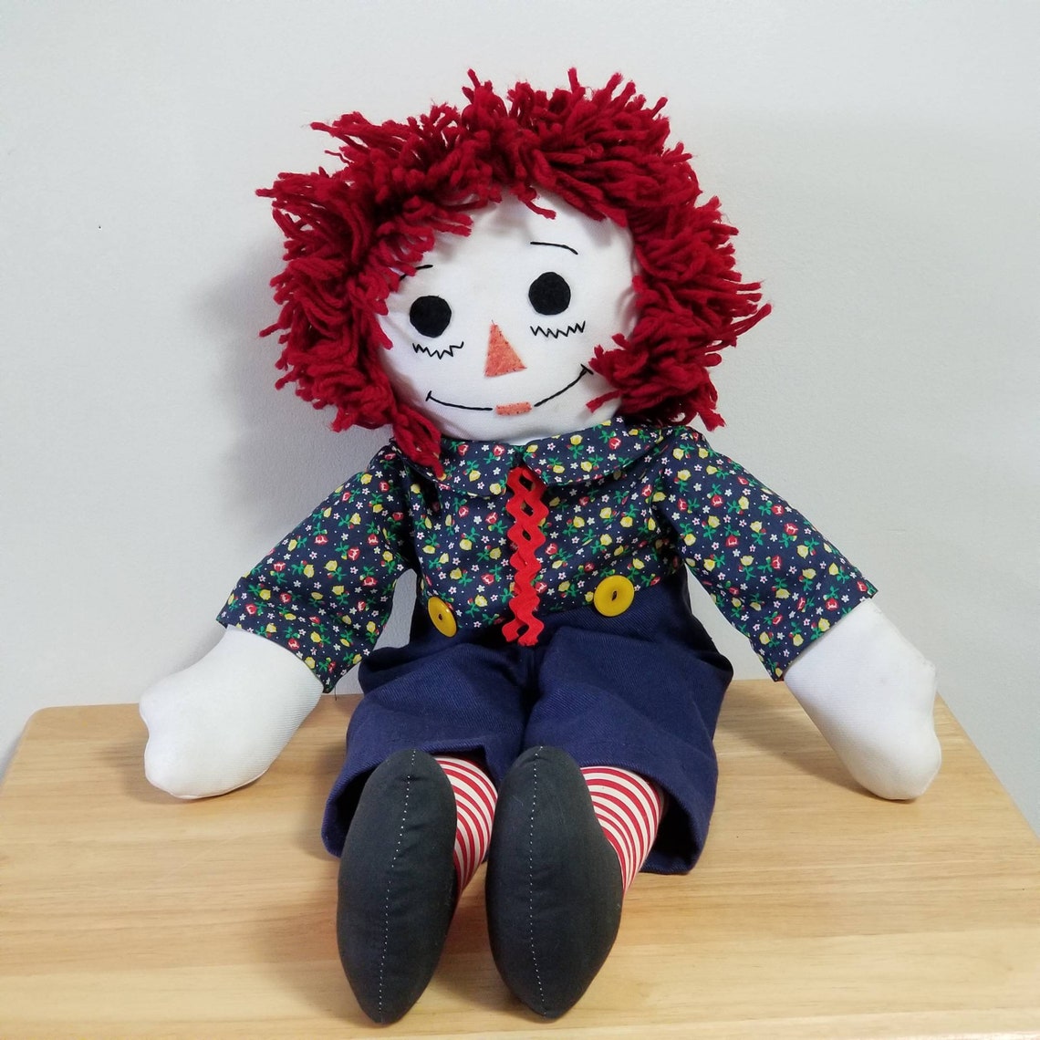 Vintage Handmade Raggedy Andy Doll Etsy UK