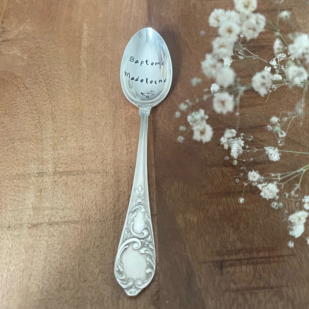 Personalized Engraved Teaspoon With Floral Handle Etsy
