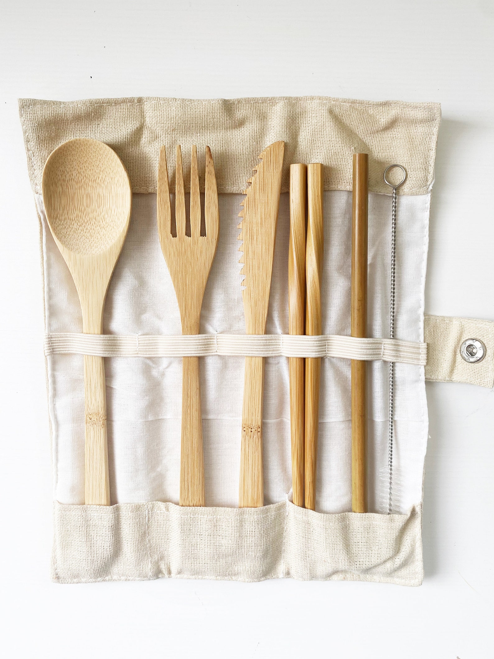 Reusable Utensil Set Bamboo Zero Waste Utensils with Spoon Etsy
