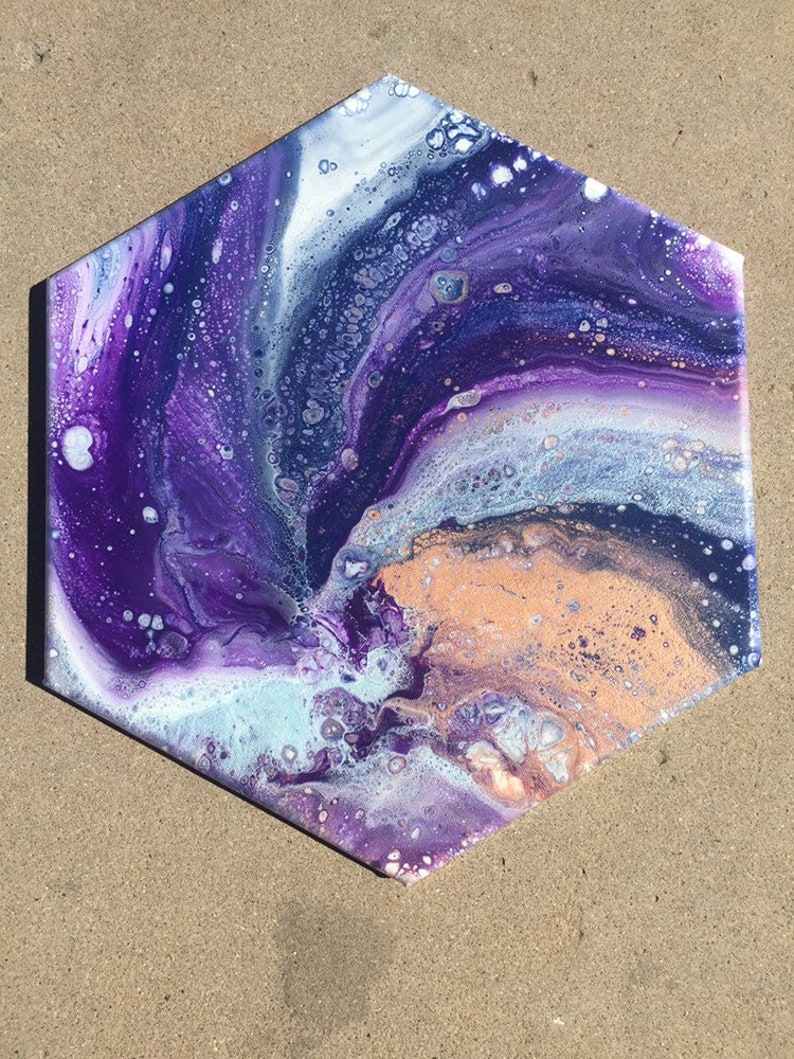 wall art resin art Fluid art home decor- acrylic painting fluid art work