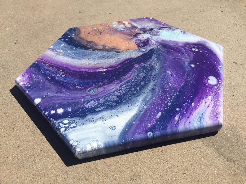 wall art resin art Fluid art home decor- acrylic painting fluid art work
