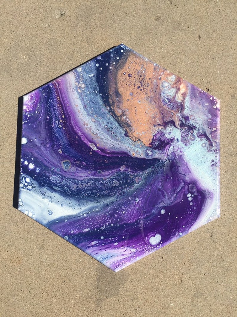 wall art resin art Fluid art home decor- acrylic painting fluid art work