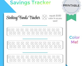 Sinking Funds Ersparnis-Tracker - Download für die Budgetierung