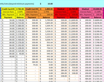 Debt Snowball Budget Template - Ramsey Debt Snowball Method Excel Spreadsheet