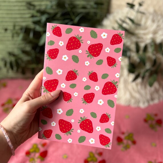 A5 Strawberry Notebook Journal